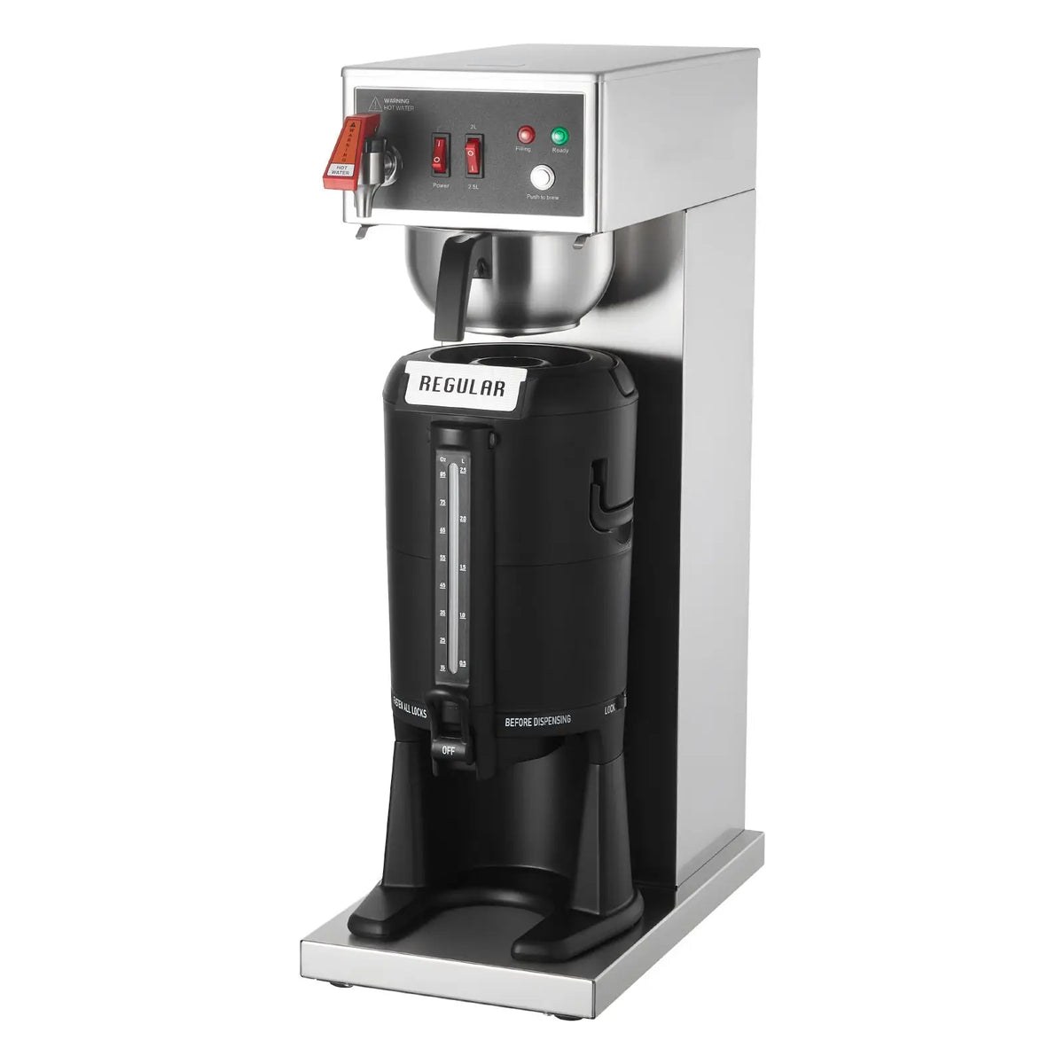 Commercial Drip Coffee Maker, Cups Machine with L Thermal Carafe — product view 7