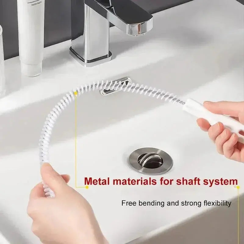 Pipe Dredging Brush Hair Clog Cleaner Tool For Pipes
