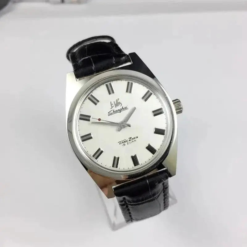 Luxury Shanghai Hand Winding Men's Watch Stylish Timepiece