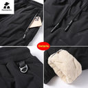 Winter Down Cotton Pants Men's Casual Waterproof Jogger 7XL