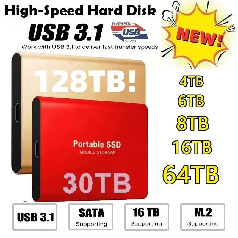 USB-C USB Portable SSD