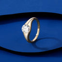 Silver Silver Moissanite Ring Pure
