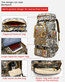 Rilibegan Military Men Travel Backpack Tactical Climbing Bag
