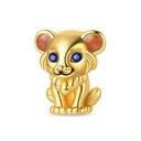 Charm Beads Sterling Silver Golden
