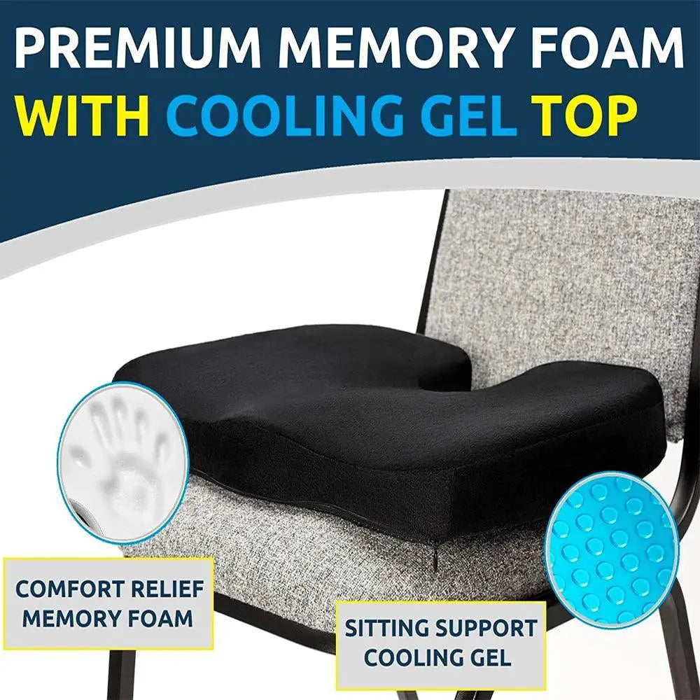Orthopedic Gel Memory Foam U Shape Seat Cushion Pain Relief