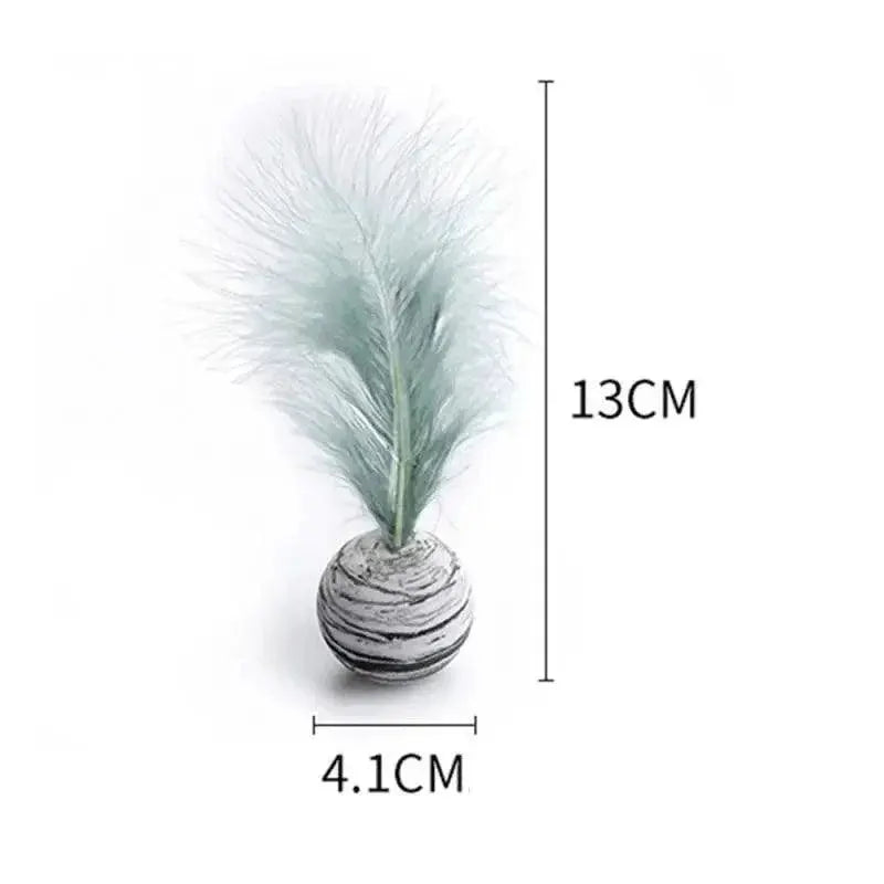 Cat Feather Interactive Toy Rainbow Colors Durable Fun