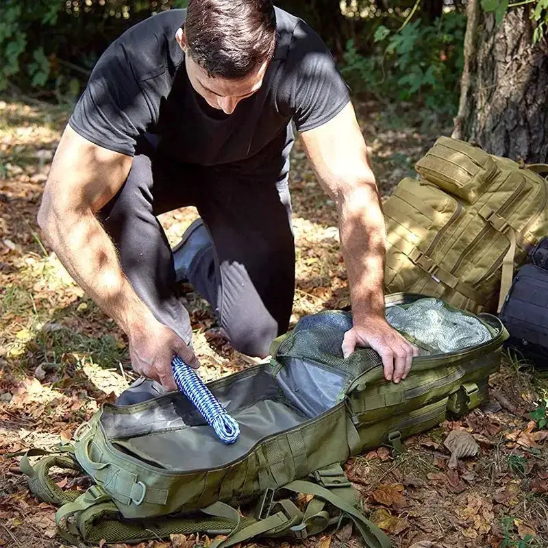 50L Tactical Backpack Mens Travel Large Capacity Rucksacks