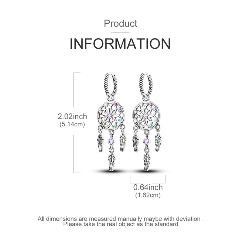 Mula Earrings Sterling Silver Dreamcatcher