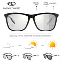 Men's Photochromic Polarized Sunglasses Classic Square Style