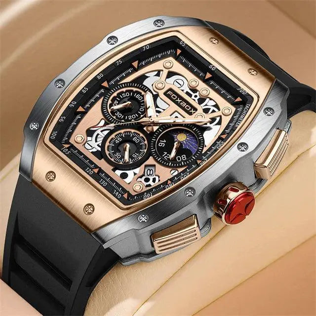 LIGE Foxbox Mens Waterproof Chronograph Watch Durable