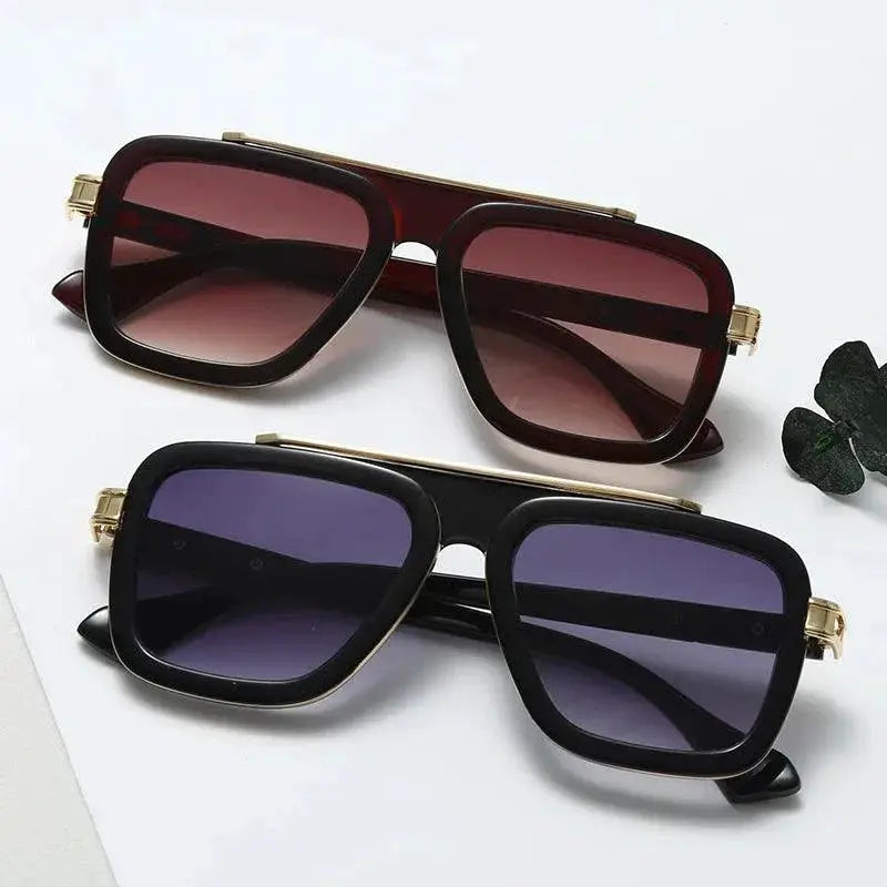 Vintage Luxury Square Sunglasses for Men and Women