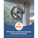 SucceBuy Industrial Wall Mount Fan High Velocity Waterproof Wall