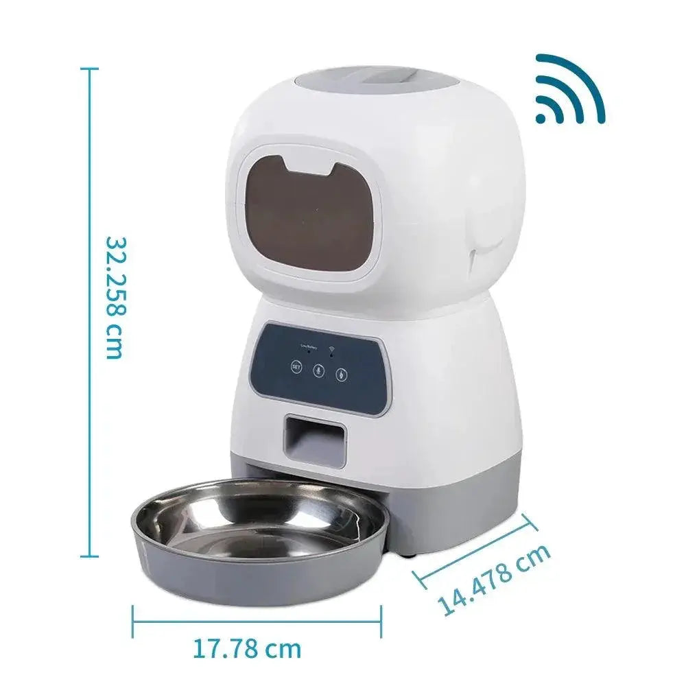 WiFi Automatic Pet Feeder Smart Food Dispenser Cat Dog Bowl