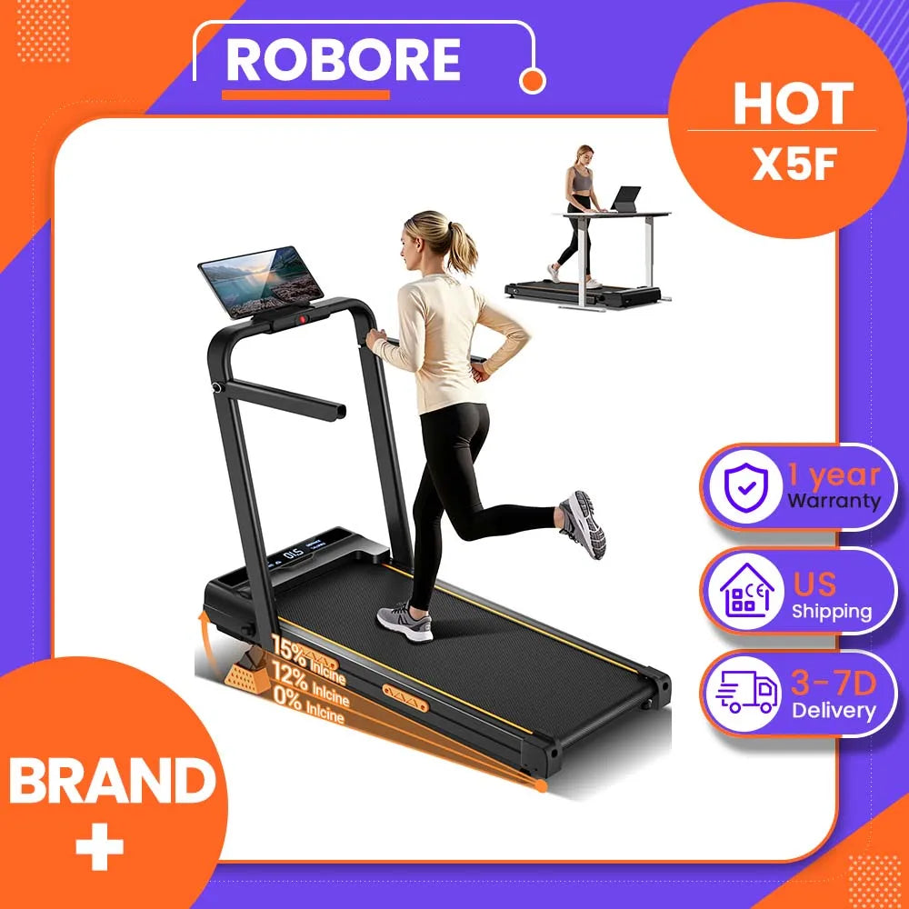 ROBORE X5F Foldable Incline Treadmill