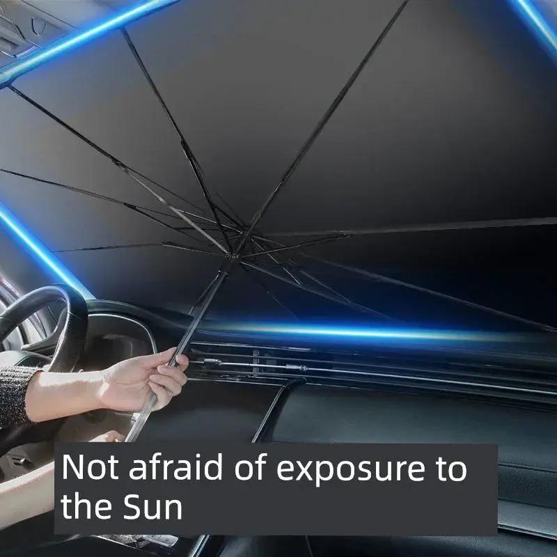 Thickened Foldable Umbrella Car Sunshade Heat Insulation
