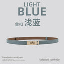 Luxury Leather Waist Belt for Women's Elegant Fashion Accessory