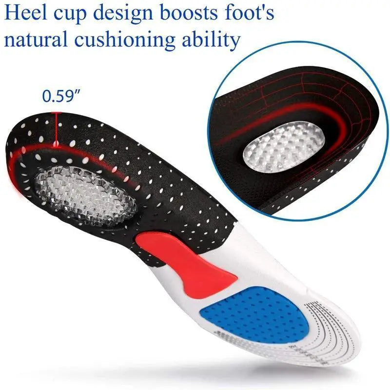 Premium Memory Foam Gel Insoles For Foot Comfort Support