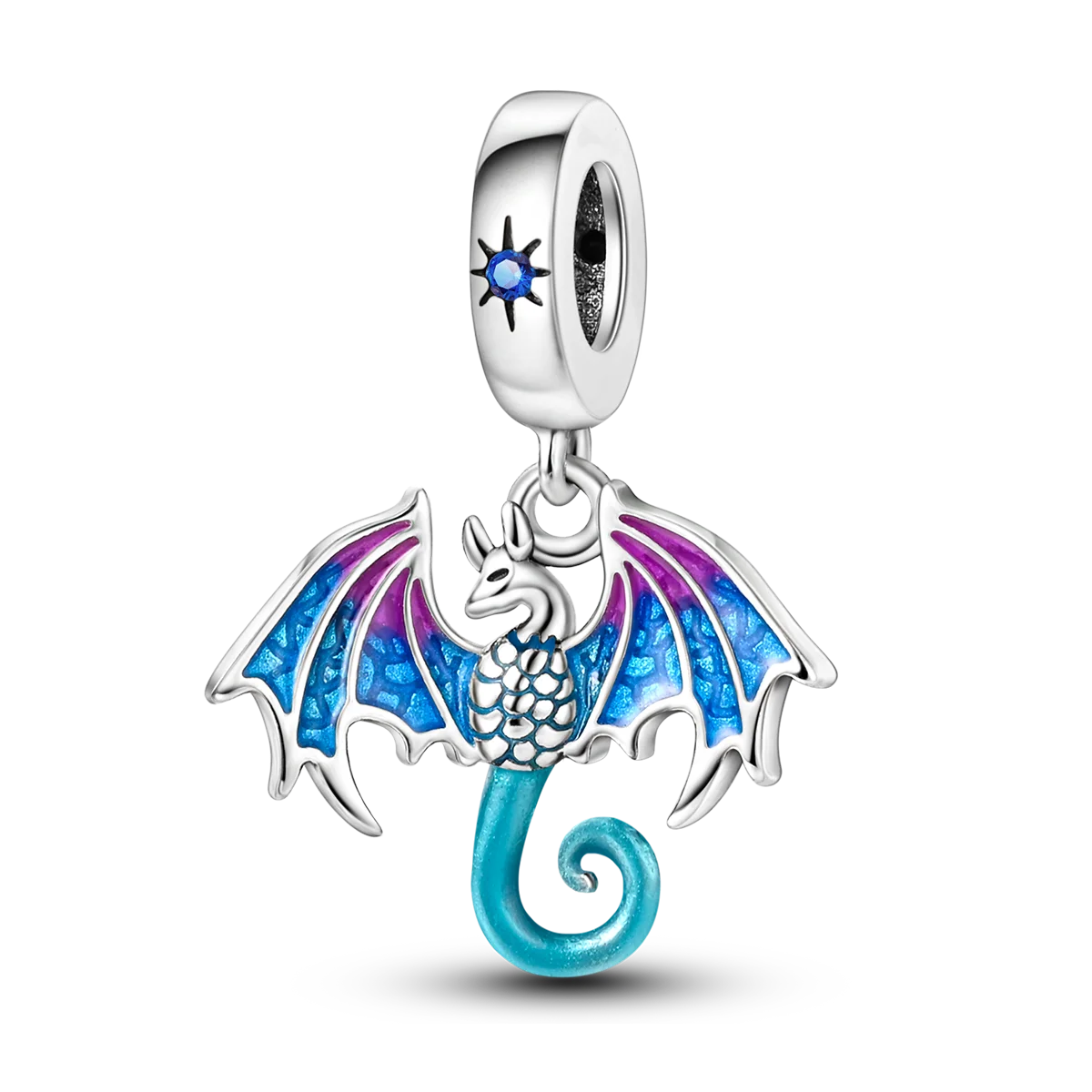 Silver Plated Charm Pet Unicorn