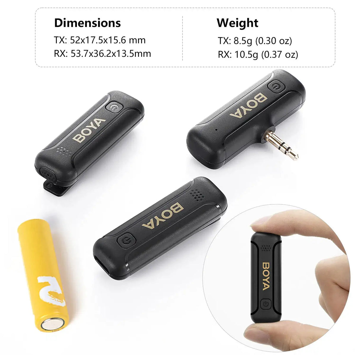 BY Wireless Lavalier Microphone For iPhone Android Live — product view 13