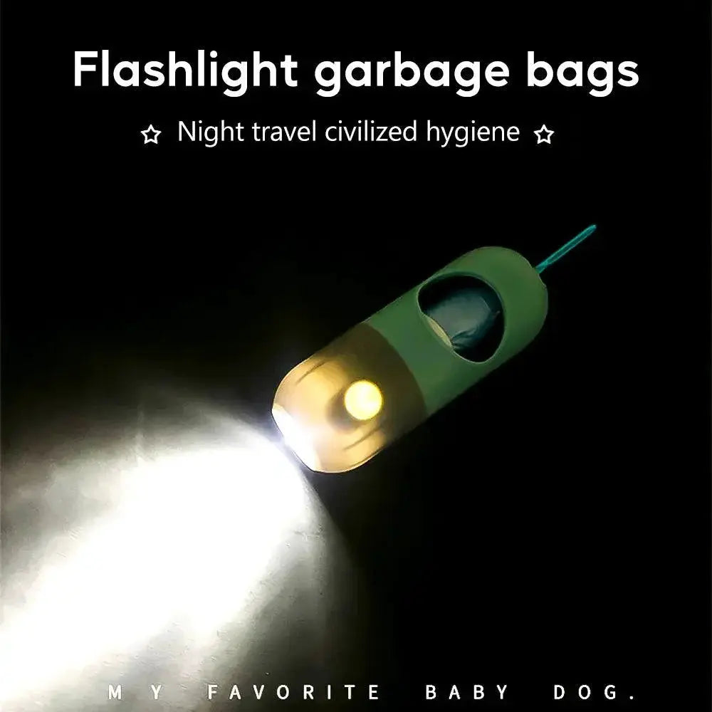 Led Light Dog Poop Bags Dispenser Eco Friendly Waste