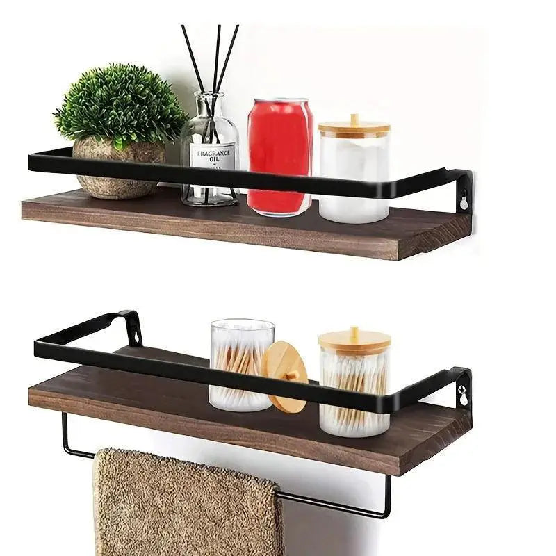 Bamboo Topped Acrylic Storage Organizer For Bathroom
