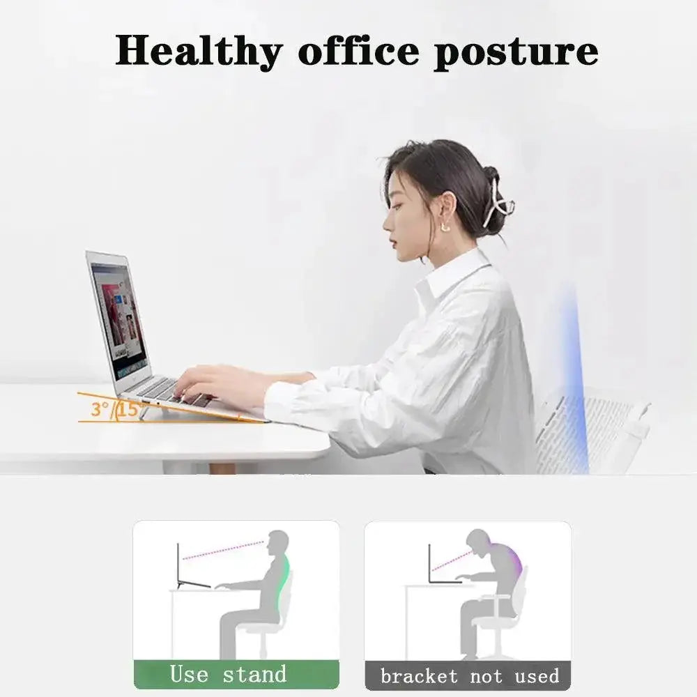 Adjustable Laptop Stand Ergonomic Universally Compatible