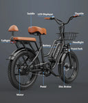 Kickwey 20 Inch Fat Tire E Bike