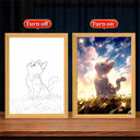 Cat Lamp: LED Moon Night Light for Kids' Bedroom