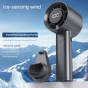 Portable Mini Fan - LED Cooling 100 Speeds