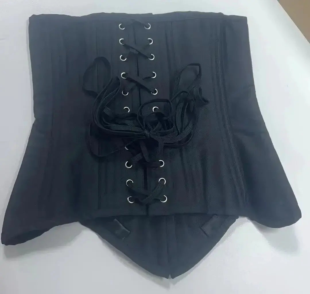 Underbust Corset 18 Spiral Steel Boned Body Shaper Women
