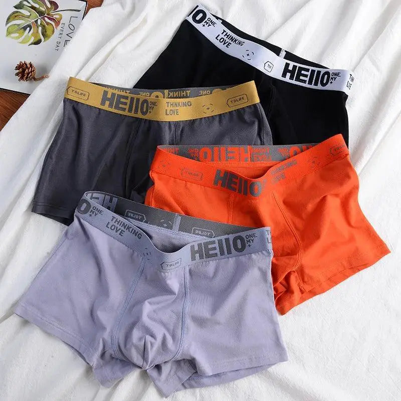 Cotton Boxer Briefs Comfortable U Convex Plus Size Underwear