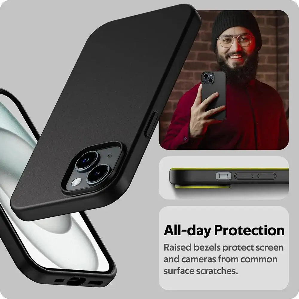 Luxury Matte Silicone Soft Case For iPhone 18 PRO 17 Air 16 15 14 Plus 13 12 Mini 11 Pro Max Ultra Thin Solid Black Cover
