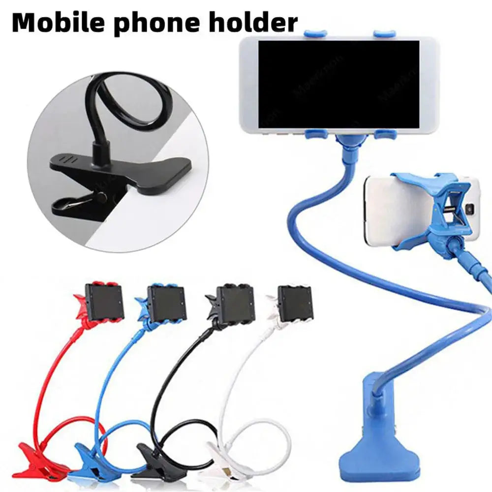 Adjustable Long Arm Phone Stand 360 Clip Flexible Universal Bedside Lazy Bed Desk Mount Holder Fits All Model Smartphone Bracket