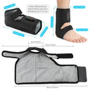Electric Dual Ankle & Foot Massager 3 Levels Heat Vibration Hot Compress Ankle Massage Heated Wrap Support Brace Foot Protector