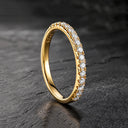 Moissanite Ring in Sterling Silver Fashion