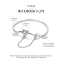 Bracelet Sterling Silver Snowflake Heart