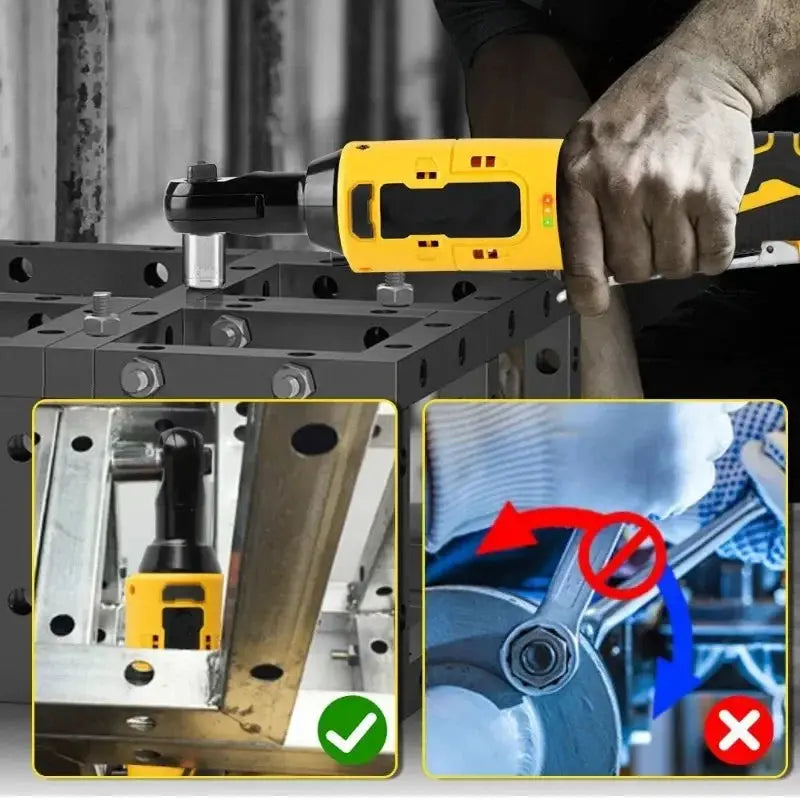 Electric Ratchet Wrench 220 Nm Cordless Driver Tool - OurLum.com