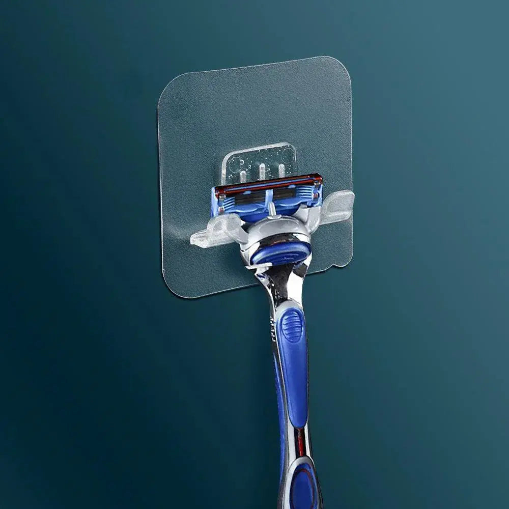 Mens Wall Mount Razor Holder Stylish Bathroom Organizer