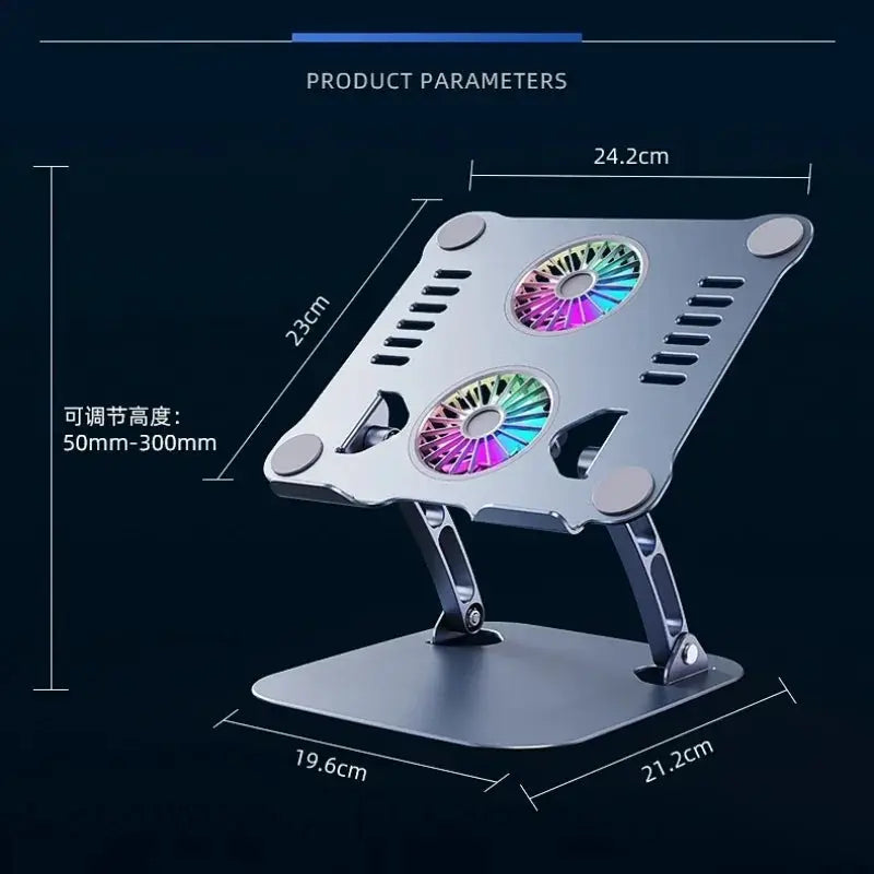 Laptop Stand With Cooling Fan For MacBook And Tablets
