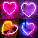 Enchanting Neon Butterfly Heart LED Wall Light Kids Decor