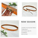 Luxury Leather Waist Belt for Women's Elegant Fashion Accessory