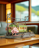 Robotime Sakura Tram 3d Puzzle Kit With Led Light