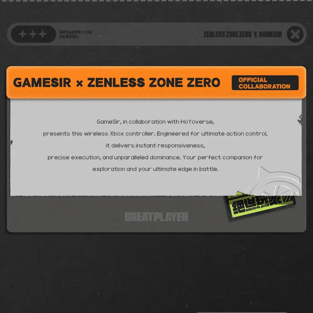 GameSir G7 Pro Zenless Zone Zero Xbox Wireless Controller Bluetooth Gamepad With Charging Dock, TMR Joytick, Hall Effect Trigger, Swappable Faceplate