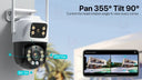 Smart Outdoor Camera 4K 8MP 360 Degree AI Tracking