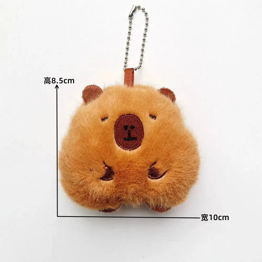 Soft Capybara Plush Keychain for Bags — product view