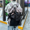 Trendy Roll Top Backpack For Travel