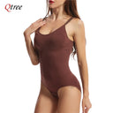 Qtree Plus Size Tummy Control Bodysuit Slimming Shapewear