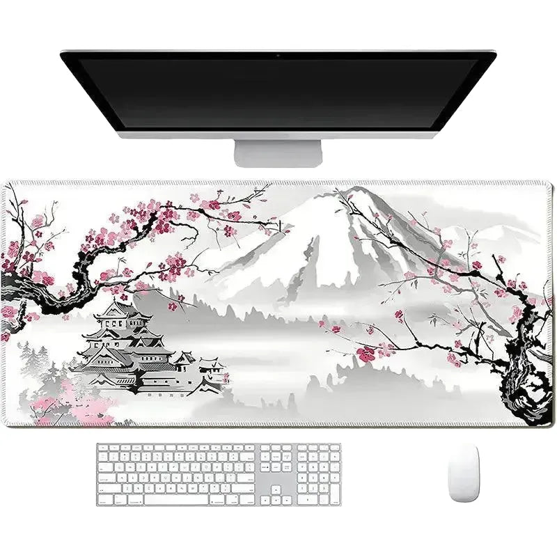 Japanese Cherry Blossom XL Mousepad - Non Slip — product view 1