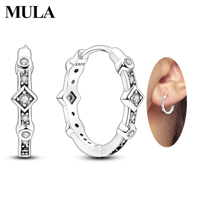 Maula Earring Sterling Silver Sparkling