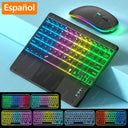 RGB Backlit Bluetooth Touchpad Keyboard for Pad 7 Colors